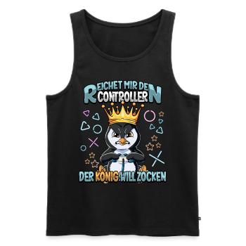 Zocken Reichet mir den Controller Gaming - Männer Premium Bio Tank Top - Schwarz - Vorne - Michal (187cm)