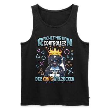 Zocken Reichet mir den Controller Gaming - Männer Premium Bio Tank Top - Schwarz - Vorne - Michal (187cm)
