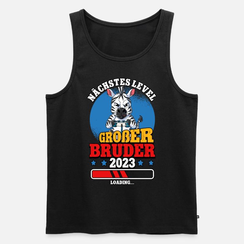 Nächstes Level Großer Bruder 2023 - Männer Premium Bio Tank Top - Schwarz