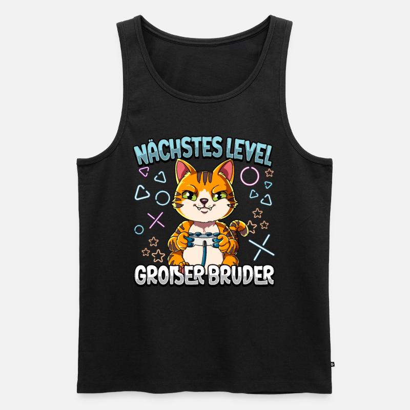 Nächstes Level Großer Bruder - Männer Premium Bio Tank Top - Schwarz
