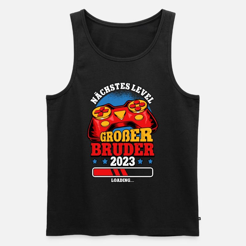 Nächstes Level Großer Bruder 2023 - Männer Premium Bio Tank Top - Schwarz