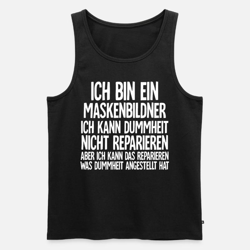 Maskenbildner - Männer Premium Bio Tank Top - Schwarz