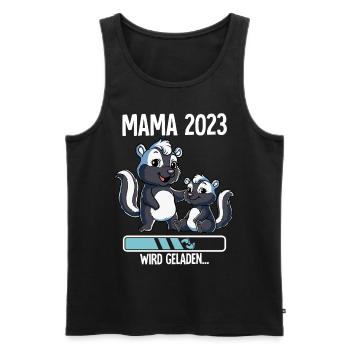 Werdende Mama 2023 - Männer Premium Bio Tank Top - Schwarz - Vorne - AI Model Male 178 light (178cm)