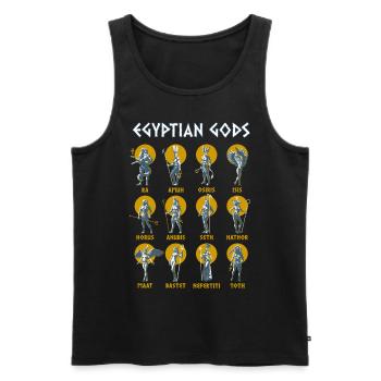 Altes Ägypten Griechische Götter Ägyptische Mythologie - Männer Premium Bio Tank Top - Schwarz - Vorne - Michal (187cm)