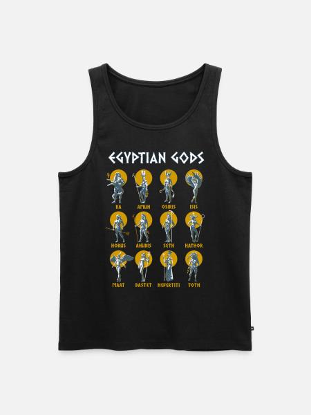 Ancient Egypt Greek Gods Egyptian Mythology - Men's Premium Organic Tank Top - black
