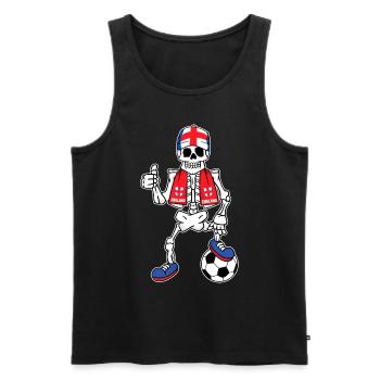 Skeleton England Amateur Football - Men's Premium Organic Tank Top - black - Front - Michal (187cm)