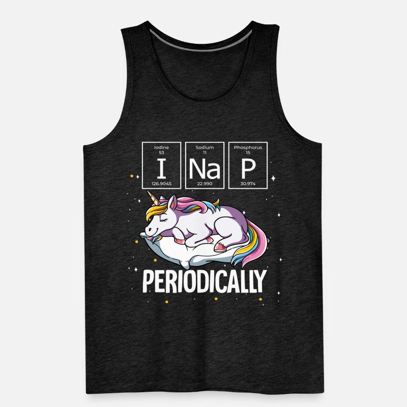 Schlafendes Einhorn Ich mache regelmäßig ein Nickerchen Männer Premium Bio Tank Top