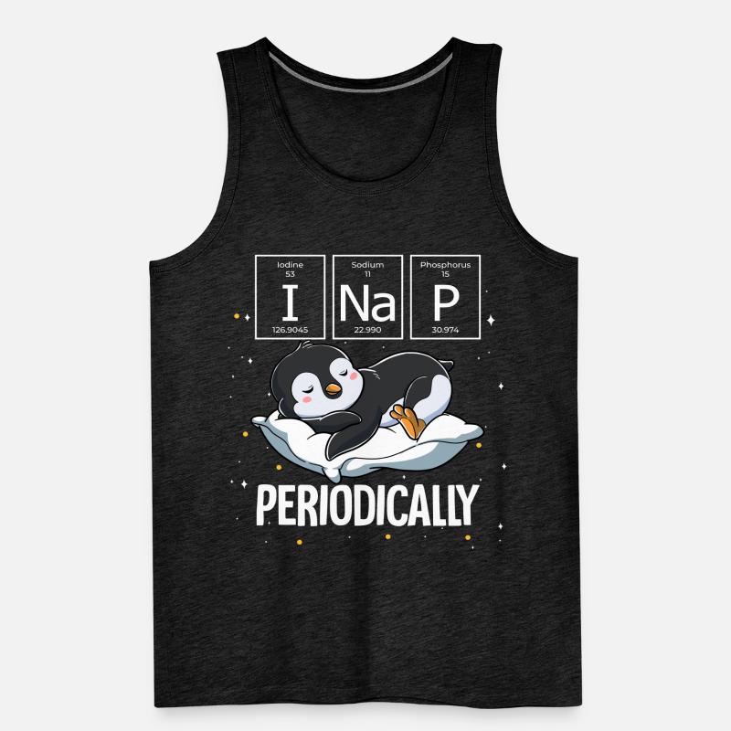 Schlafpinguin Ich mache regelmäßig ein Nickerchen Männer Premium Bio Tank Top