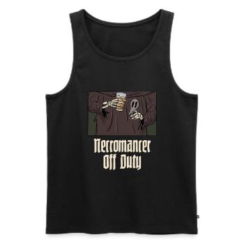 Nécromancien mort-vivant hors service Conception pour un - Débardeur bio Premium Homme - noir - Devant - AI Model Male 178 light (178cm)