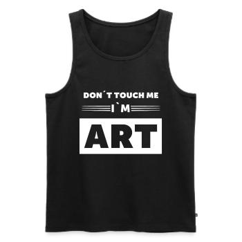 Funny Art Design for an Artist - Men's Premium Organic Tank Top - black - Front - AI Model Male 178 light (178cm)