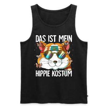 Das Ist Mein Hippie Kostüm 60er 70er Jahre Kostüm - Männer Premium Bio Tank Top - Schwarz - Vorne - AI Model Male 178 light (178cm)