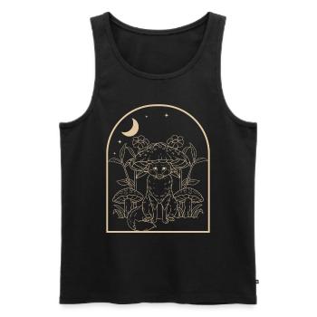 Cottagecore Fox - Men's Premium Organic Tank Top - black - Front - Michal (187cm)