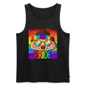 Pride LGBTQ Christopher Street Day Kostüm Pride - Männer Premium Bio Tank Top - Schwarz - Vorne - Michal (187cm)