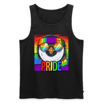 Pride LGBTQ Christopher Street Day Kostüm Pride - Männer Premium Bio Tank Top - Schwarz - Vorne - Michal (187cm)