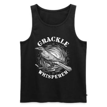 Blackbird Grackle Whisperer Design pour les ornithologues amateurs - Débardeur bio Premium Homme - noir - Devant - Michal (187cm)