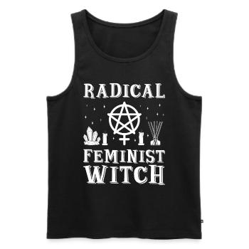 Féminisme féministe radical - Débardeur bio Premium Homme - noir - Devant - Michal (187cm)