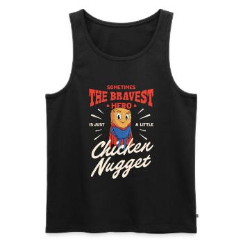 Sometimes the bravest hero is just a small one - Men's Premium Organic Tank Top - black - Front - Michal (187cm)