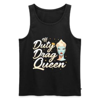 LGBTQ Außerdienstliche Drag Queen Pride - Männer Premium Bio Tank Top - Schwarz - Vorne - AI Model Male 178 light (178cm)