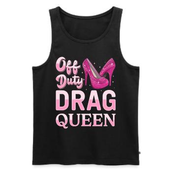LGBTQ Außerdienstliche Drag Queen Pride - Männer Premium Bio Tank Top - Schwarz - Vorne - AI Model Male 178 light (178cm)