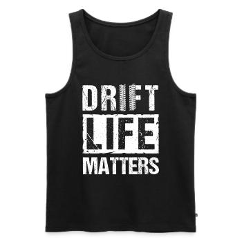 Drift Life Matters Jdm Auto Drifting - Men's Premium Organic Tank Top - black - Front - Michal (187cm)