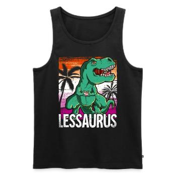 Pride LGBTQ Lessaurus Kostüm Pride Month - Männer Premium Bio Tank Top - Schwarz - Vorne - Michal (187cm)