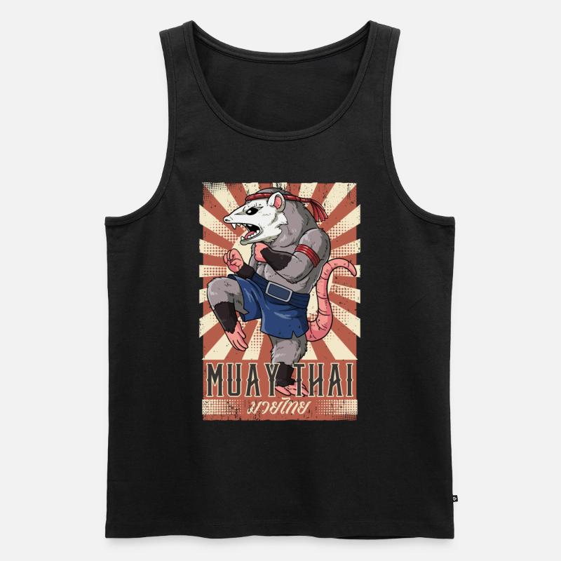 Muay Thai - Männer Premium Bio Tank Top - Schwarz
