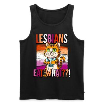 Pride LGBTQ Christopher Street Day Kostüm Pride - Männer Premium Bio Tank Top - Schwarz - Vorne - AI Model Male 178 light (178cm)
