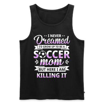 Fußball-Mutter Gameday Soccer Mom - Männer Premium Bio Tank Top - Schwarz - Vorne - AI Model Male 178 light (178cm)