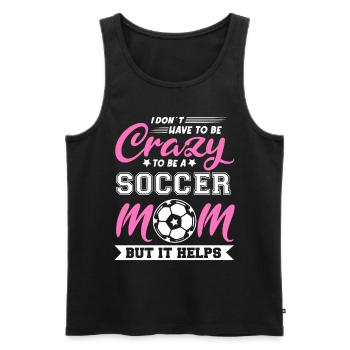 Fußball-Mutter Gameday Soccer Mom - Männer Premium Bio Tank Top - Schwarz - Vorne - AI Model Male 178 light (178cm)