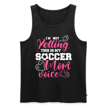Fußball-Mutter Gameday Soccer Mom - Männer Premium Bio Tank Top - Schwarz - Vorne - AI Model Male 178 light (178cm)