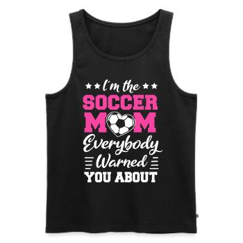 Fußball-Mutter Gameday Soccer Mom - Männer Premium Bio Tank Top - Schwarz - Vorne - AI Model Male 178 light (178cm)