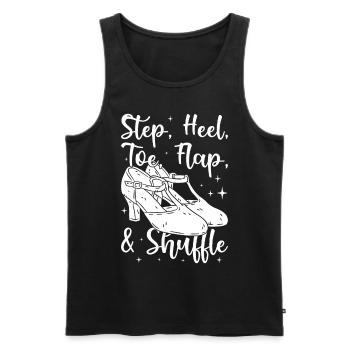 Tap Dancer Tap Dance Shoes Tap Dance Instructor - Men's Premium Organic Tank Top - black - Front - AI Model Male 178 light (178cm)