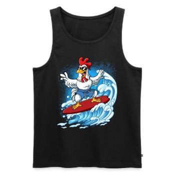 Wave surfers Surfers Surfers - Men's Premium Organic Tank Top - black - Front - Michal (187cm)