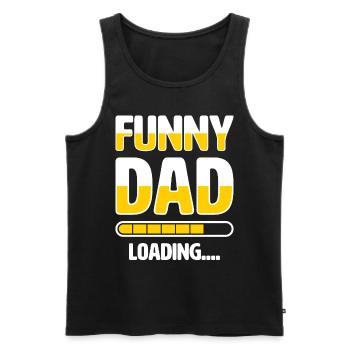 Meilleur père de tous les temps Paternité Papa Papa - Débardeur bio Premium Homme - noir - Devant - Michal (187cm)