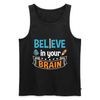 Test Teacher Exam Day Examination Education - Männer Premium Bio Tank Top - Schwarz - Vorne - Michal (187cm)