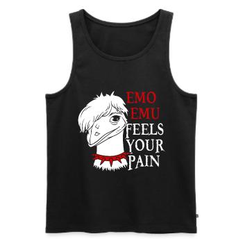 Emo Boy Emo Girl Emu Bird Emocore Punk Ästhetik - Männer Premium Bio Tank Top - Schwarz - Vorne - AI Model Male 178 light (178cm)