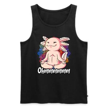 Yoga Ohmmm Namaste - Débardeur bio Premium Homme - noir - Devant - Michal (187cm)