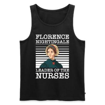 Krankenschwester Florence Nightingale Medizinische - Männer Premium Bio Tank Top - Schwarz - Vorne - Michal (187cm)