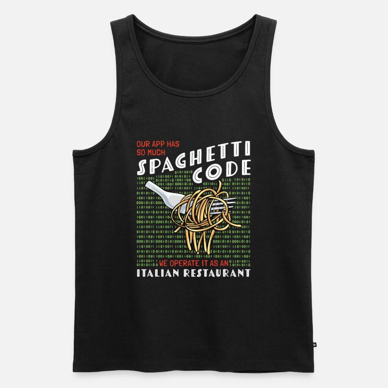 Computer programming - Men's Premium Organic Tank Top - black