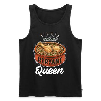 Foodies indiens, Biryani, Amoureux, - Débardeur bio Premium Homme - noir - Devant - Michal (187cm)