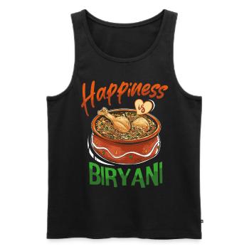 Cuisine indienne, gourmets, amateurs de biryani, - Débardeur bio Premium Homme - noir - Devant - Michal (187cm)