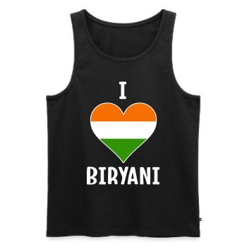 Cuisine indienne, gourmets, amateurs de biryani, - Débardeur bio Premium Homme - noir - Devant - Michal (187cm)