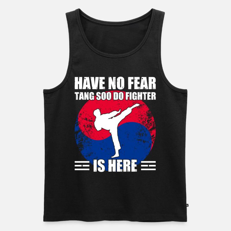Tang Soo Do Geschenk - Männer Premium Bio Tank Top - Schwarz