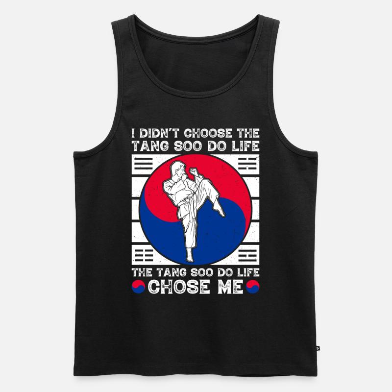Tang Soo Do Geschenk - Männer Premium Bio Tank Top - Schwarz