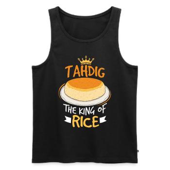 Gifts for gourmets from Thadig - Men's Premium Organic Tank Top - black - Front - AI Model Male 178 light (178cm)