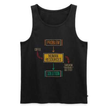 Beruf: Hr-manager Im Personalwesen - Männer Premium Bio Tank Top - Schwarz - Vorne - AI Model Male 178 light (178cm)