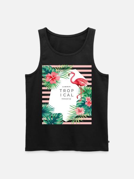 SUMMER - Men's Premium Organic Tank Top - black