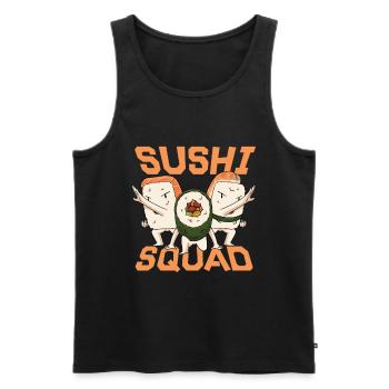 Japanisches Essen, Das Ich Liebe Sushi-liebhaber - Männer Premium Bio Tank Top - Schwarz - Vorne - Michal (187cm)