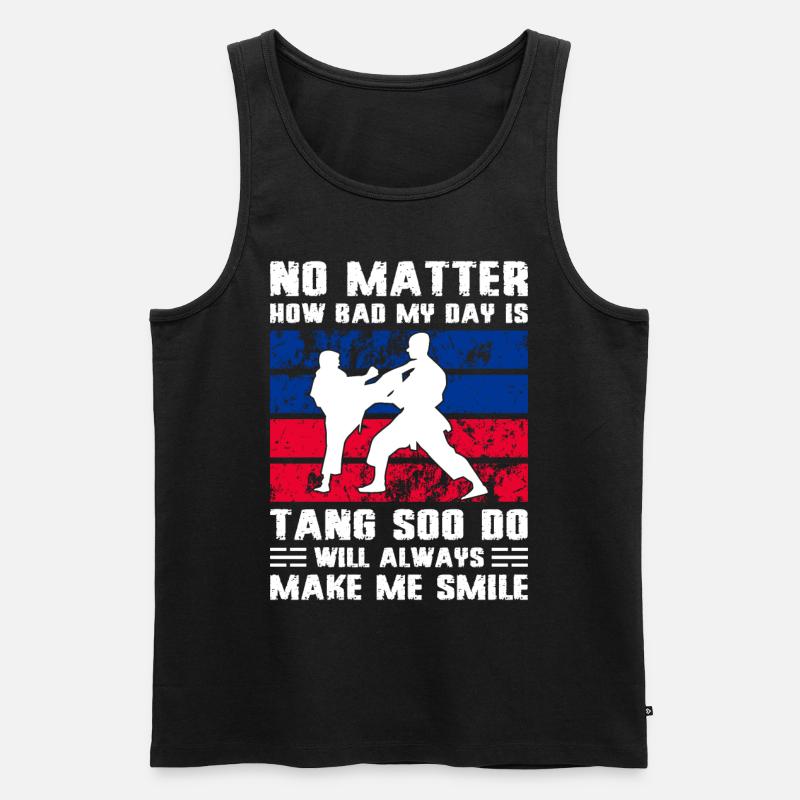 Tang Soo Do Geschenk - Männer Premium Bio Tank Top - Schwarz