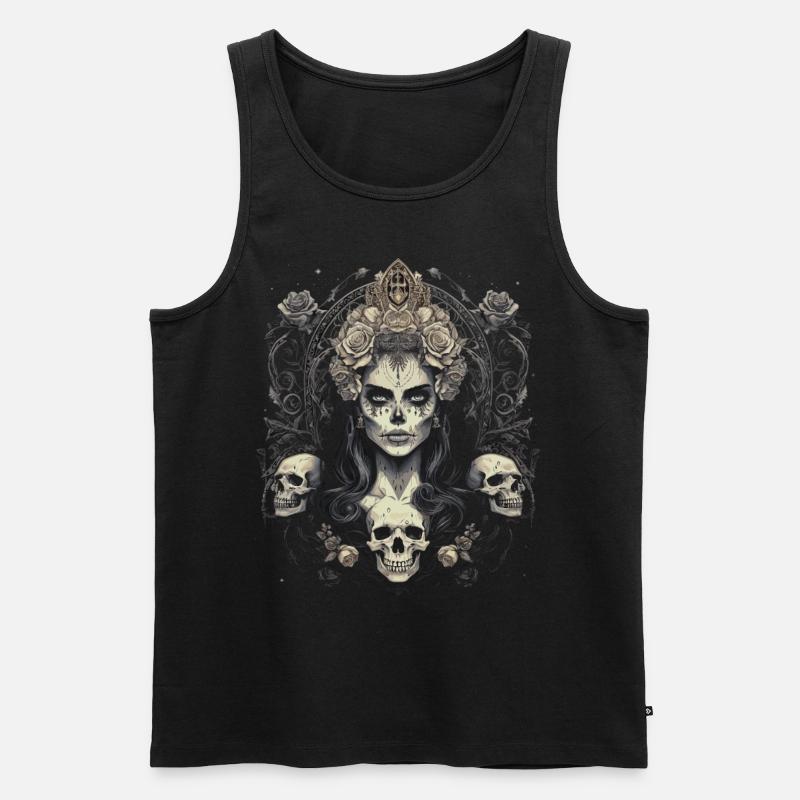 Gothic Ästhetik Goth - Männer Premium Bio Tank Top - Schwarz